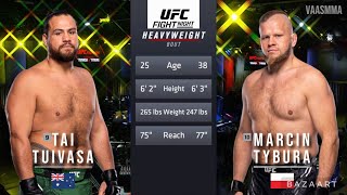 TAI TUIVASA VS MARCIN TYBURA FULL FIGHT UFC VEGAS 88 [upl. by Camel]