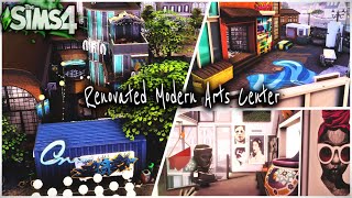 DANCE STUDIO ART CLASSES MODERN MUSEUM COMMUNITY HQ  MORE  SIMS 4 SPEED BUILD   MOD LINKS [upl. by Pelag]