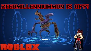 Digimon Digital Monsters Roblox Full Power Zeedmillenniummon is OP [upl. by Ysteb407]