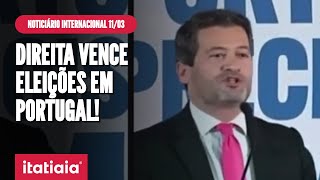 CENTRODIREITA VENCE AS ELEIÇÕES LEGISLATIVAS EM PORTUGAL  NOTICIÁRIO INTERNACIONAL [upl. by Etteneg]