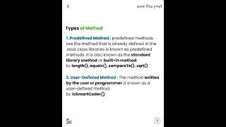 41 Core Java  METHOD  predefined method User defined method  Static method  instance method [upl. by Huai]