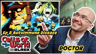 REAL DOCTOR reacts to Cells at work Code Black Anime Episode 5  quotOverwork hair loss and Deliriumquot [upl. by Nomar]