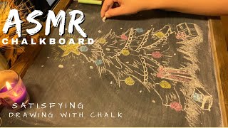 ASMR chalkboarddrawer with chalk on blackboardrelax and enjoy it chalk sound [upl. by Lashoh]