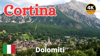 Cortina DAmpezzo Italy 🇮🇹 4K Walking Tour  July 2024 [upl. by Melentha]