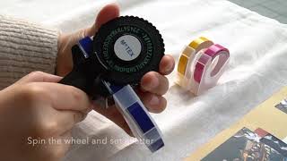 How to use MOTEX E101 Embossing label maker [upl. by Bohaty762]