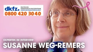 Experten im Interview DKFZ Krebsinformationsdienst Dr Susanne WegRemers [upl. by Ihcekn857]