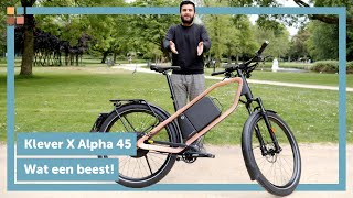 Klever X Alpha 45  Een beest van een speed pedelec [upl. by Yedorb]