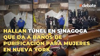 Hallan túnel en sinagoga que da a baños de purificación para mujeres en Nueva York [upl. by Clementius109]