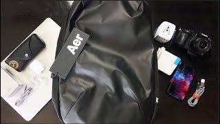 Whats In My NEW Tech Travel Bag  Aer Tech Pack [upl. by Blas650]