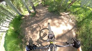 Mountain Biking on Upper Main Lane in Vail CO [upl. by Yednarb]