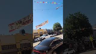 Somw World themed banners over the streets of Orange Circle Antique Mall in California 8222024 [upl. by Assiren]