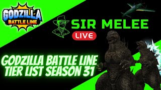 GODZILLA BATTLE LINE TIER LIST SEASON 31 GODZILLA MINUS ONE GINZA VERSION  SHINDEN [upl. by Darice]