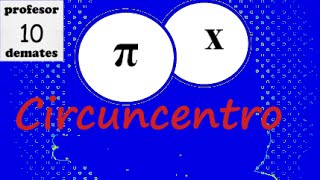 Como se calcula el CIRCUNCENTRO de un triángulo [upl. by Furr]