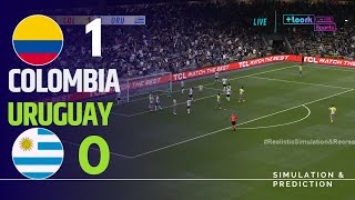 ⚽ Colombia 10 Uruguay 🏆 COPA AMERICA 2024  Highlights  Simulación y recreación de videojuego [upl. by Inalak]