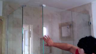 Frameless shower door neo angle [upl. by Allred37]