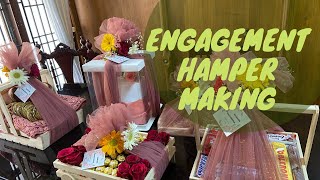 Engagement hamper making vlog engagement arrangements hamper makingnidasworld [upl. by Sommers979]