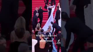 Cannes Film Festival Blocks Jesus dress [upl. by Raji279]