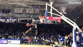 High Jump Olympian Wins Drake Relays Dunk Contest [upl. by Yelir]