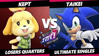 Sumapa 121 Top 8  Taikei Sonic Vs Kept Isabelle Smash Ultimate  SSBU [upl. by Vaclava978]