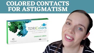 COLORED CONTACT LENSES FOR ASTIGMATISM  TORICOLORS [upl. by Sinclair]