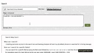 Grouped Search Using EventLog Analyzer [upl. by Korman]
