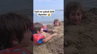 Yaz tatili ne çabuk bitti diyenler 🤷‍♀️😫 shorts keşfet viral funny comedy trending [upl. by Knighton]