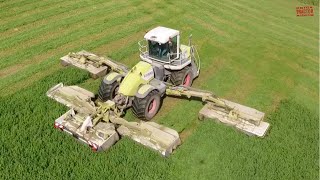 CLAAS COUGAR 1400 45ft Wide Mower [upl. by Florence]