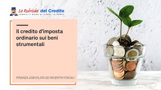 Il credito dimposta ordinario su beni strumentali caratteristiche di base [upl. by Bundy617]