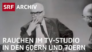 Rauchen als Selbstverständlichkeit im TV  Fernsehen früher  SRF Archiv [upl. by Isbel]