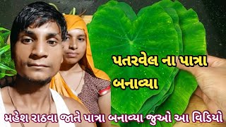 પતરવેલ ના પાત્રા બનાવ્યાPatra Resipi Village Life Vlogદેશી ગુજરાતી વ્લોગMahesh Rathva 🆕 vlogs🌟 [upl. by Ahsaf]