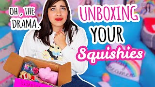 Sanrio Sent Me Squishies  My First Squishy Package [upl. by Yentyrb]