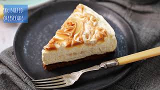 Easy No Bake Salted Caramel Cheesecake Recipe Tutorial [upl. by Auqenehs457]