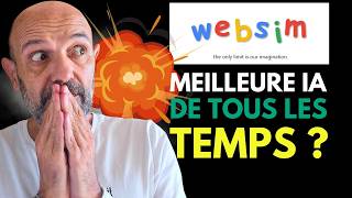 WEBSIM AI  la plus grande Intelligence Artificielle depuis Chat GPT [upl. by Lorene149]