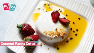 Homemade Coconut Panna Cotta Recipe  Sweet Coconut Panna Cotta Italian Desert Recipe [upl. by Einhpets]