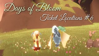 Todays Ticket Locations from the Days of Bloom Event 6  Sky Children of the Light [upl. by Elysia]