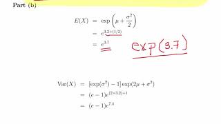 Lognormal Distribution  Worked Example [upl. by Atled656]