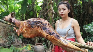 Yummy cooking BBQ goat recipe  Cooking skill [upl. by Prue]