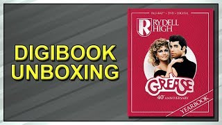 Grease 40th Anniversary Edition Bluray Digibook Unboxing [upl. by Alleyn833]