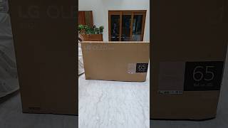 Lg OLED tv installation 65 inch G4 unboxing tvunboxing technology [upl. by Leclair]