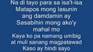 Sa Gitna ng Ulan By Curse one Lyrics [upl. by Mara15]