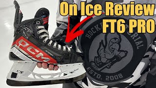 On ice review CCM Jetspeed FT6 Pro hockey skates [upl. by Taft929]