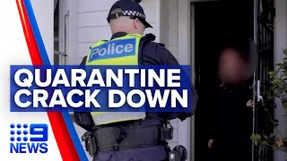 Coronavirus Police enforcing self isolation  Nine News Australia [upl. by Oirasec]