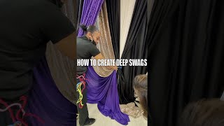 How To Create A Stunning Backdrop Swag Look  Backdrop Techniques [upl. by Weintrob]