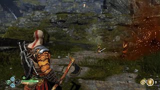 God of War 48 Freeing The Dragon of Veithurgard Pass [upl. by Esilana979]