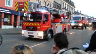 Défilé sapeur pompiers à châteausalins 2013 [upl. by Waal]