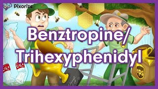 Benztropine  Trihexyphenidyl Mnemonic for Nursing Pharmacology NCLEX [upl. by Maloy]