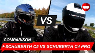 Schuberth C5 vs Schuberth C4 PRO  Review  RoadTest  Champion Helmets [upl. by Hayila887]