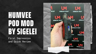 UnBoxing HUMVEE 80W Designed BYSIGELEI [upl. by Tab225]