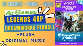 Dreamworks Pinball 3Pack AtGames Legends 4KP Gameplay Review Trolls Kung Fu Panda [upl. by Dalpe]