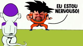 FREEZA PORQUE VOCÊ MATOU O KURIRIN EU ESTOU NERVOSO Goku VS Freeza Animação [upl. by Anailuy]